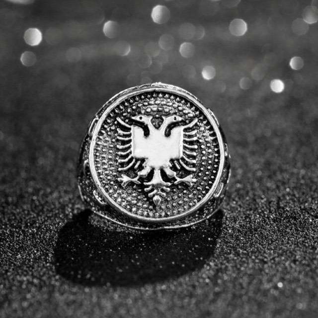 【SALE】リング メンズ シルバー イーグル ダブルヘッド 鳥 指輪 20号 メンズのアクセサリー(リング(指輪))の商品写真