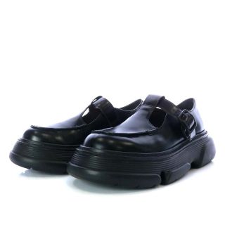 エンフォルド(ENFOLD)のエンフォルド 22SS ベルトモカSHOES シューズ 厚底 36 黒(その他)