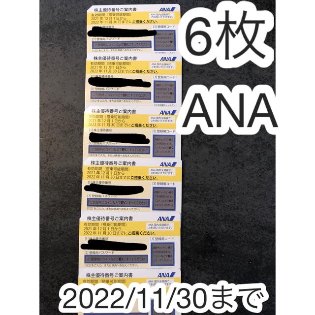 ANA 株主優待券 全日本空輸 2022年11月30日搭乗分まで 【販売限定