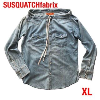 サスクワッチファブリックス(SASQUATCHfabrix.)のSASQUATCHfabrix　デニムシャツ　XLサスクワァッチファブリックス(シャツ)