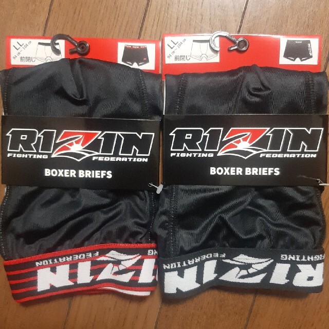 XLサイズ2点セット★朝倉未来★RIZIN ライジン ボクサーパンツ 黒 メンズのアンダーウェア(ボクサーパンツ)の商品写真