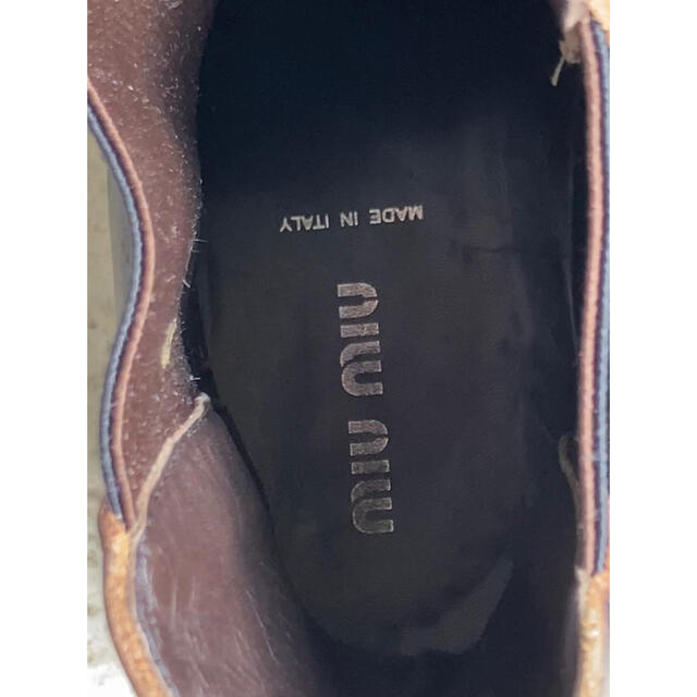 miumiu(ミュウミュウ)のmiumiu 00s pointed toe Sidegore boots メンズの靴/シューズ(ブーツ)の商品写真
