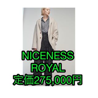 NICENESS ROYAL Lサイズ　無染色デッドストックカシミアリバー