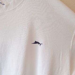 JOE MARLIN Tシャツ　ホワイト　ワンポイント刺繍(Tシャツ/カットソー(半袖/袖なし))