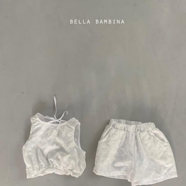 Bella Bambina rosy set 韓国子供服 ベラバンビーナ M キッズ/ベビー/マタニティのキッズ服女の子用(90cm~)(ブラウス)の商品写真