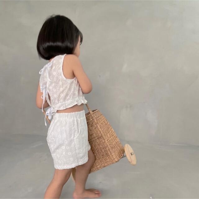 Bella Bambina rosy set 韓国子供服 ベラバンビーナ M キッズ/ベビー/マタニティのキッズ服女の子用(90cm~)(ブラウス)の商品写真