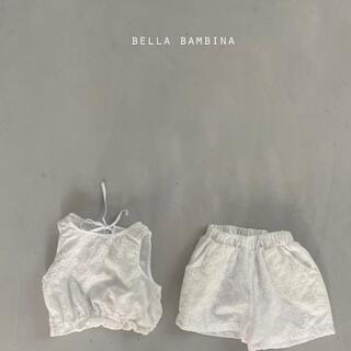 Bella Bambina rosy set 韓国子供服 ベラバンビーナ M(ブラウス)