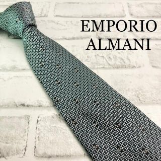 エンポリオアルマーニ(Emporio Armani)の✨美品✨ アルマーニ EMPORIO ALMANI ネクタイ ブラック ブルー(ネクタイ)