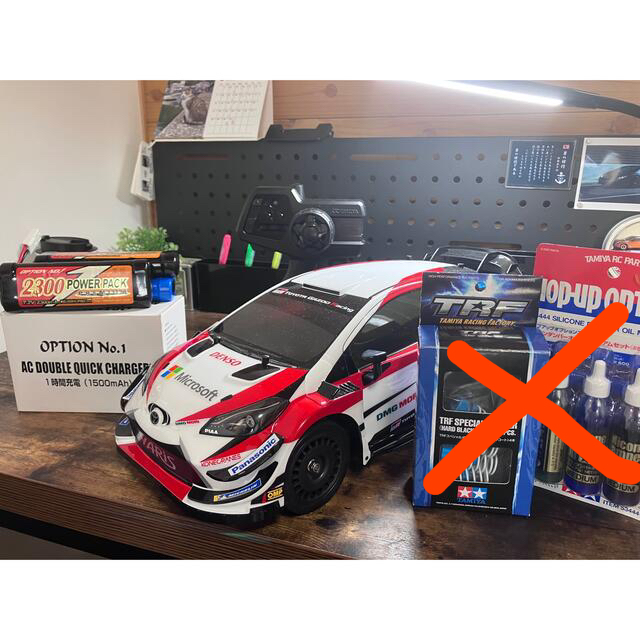 トヨタ(トヨタ)の（専用）1/10RCXBトヨタガズーレーシング WRT/ヤリス WRC+オマケ多 エンタメ/ホビーのおもちゃ/ぬいぐるみ(ホビーラジコン)の商品写真