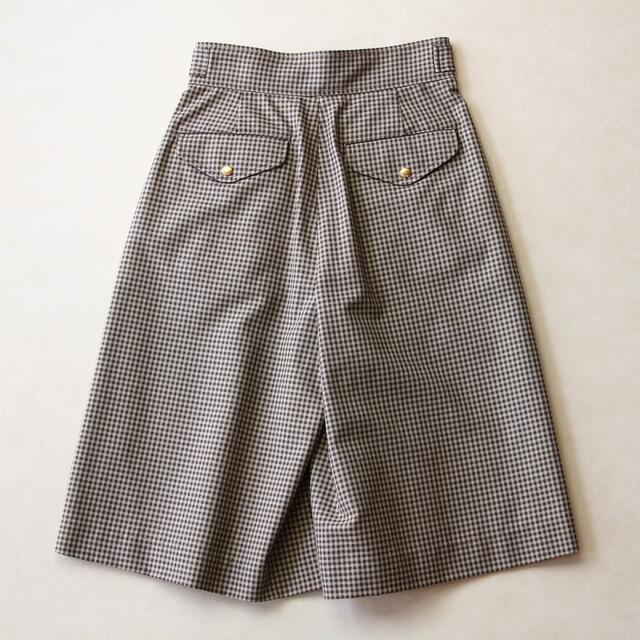 新品未使用 ザ・リラクス(THE RERACS) チェックキュロットパンツ