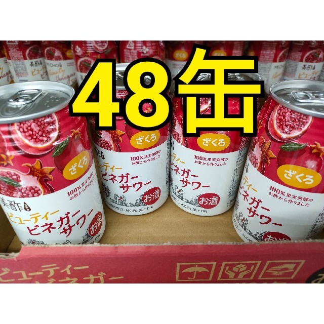 美酢　ミチョ　ビューティービネガーサワー　ざくろ　350ml 48缶