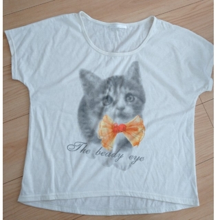 レトロガール RETRO GIRL 猫 プリント Tシャツ(Tシャツ(半袖/袖なし))