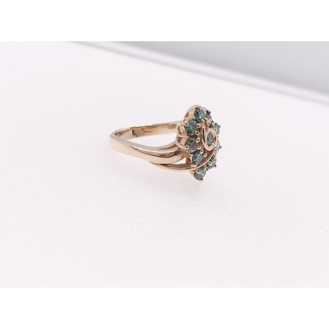 現品限り一斉値下げ! キラキラshop ブルーダイヤ リング 1ct k18 指輪
