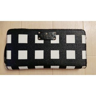 ケイトスペードニューヨーク(kate spade new york)の長財布 ラウンドジップ ポップアートチェック WLRU3001(財布)