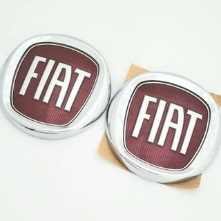 Fiat 500 【純正】フロントリア エンブレム セット 新品 フィアット(車外アクセサリ)