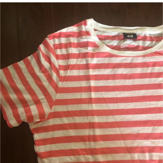H&M(エイチアンドエム)のH&M  半袖Tシャツ メンズXS ボーダー メンズのトップス(Tシャツ/カットソー(半袖/袖なし))の商品写真
