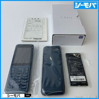 ◆新品SIMロック解除済みY!mobile Simply 603SIブルー520(携帯電話本体)