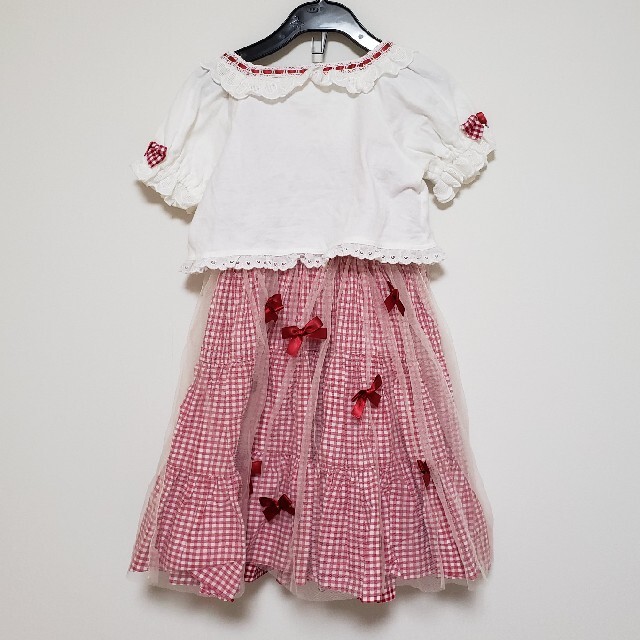 Shirley Temple(シャーリーテンプル)のシャーリーテンプル　110 キッズ/ベビー/マタニティのキッズ服女の子用(90cm~)(ワンピース)の商品写真