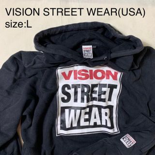 ヴィジョン ストリート ウェア(VISION STREET WEAR)のVISION STREET WEAR(USA)ビンテージスウェットパーカ　L(パーカー)