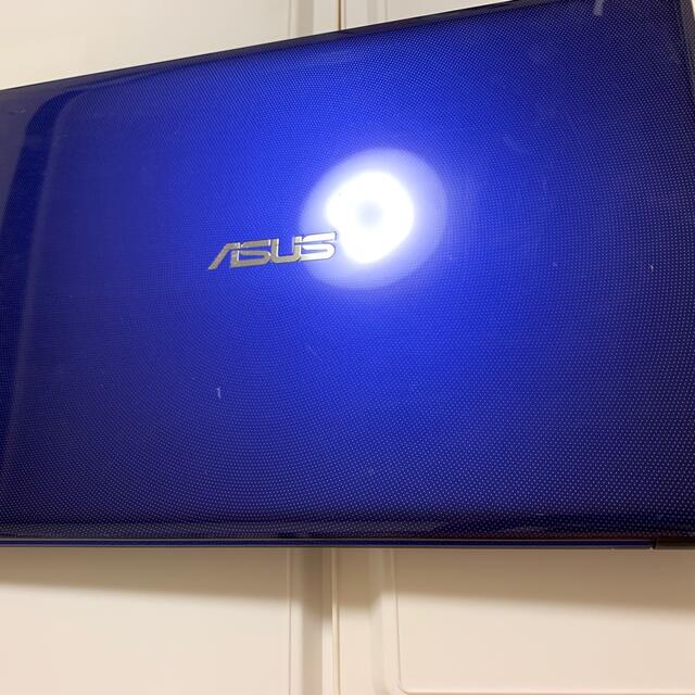ASUS ノートパソコン　アダプター付き　ブルー