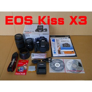 キヤノン(Canon)のCanon EOS Kiss X3 純正＆超望遠Ｗズームレンズセット(デジタル一眼)