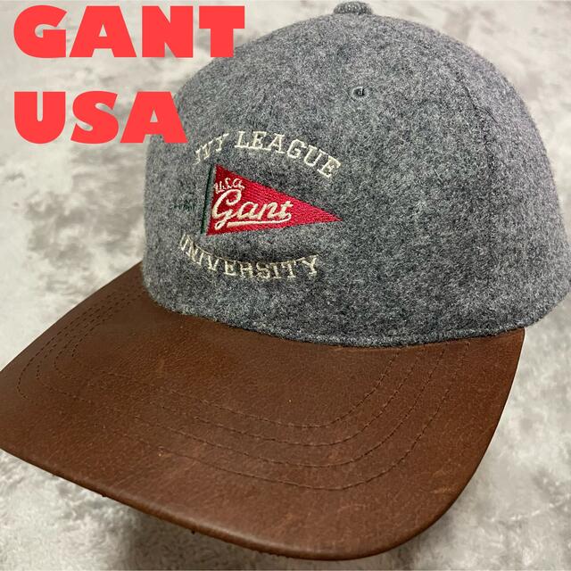 FILSON(フィルソン)の★ウール✖️レザー★ GANT USA ウールレザーキャップ　IVYLEAGUE メンズの帽子(キャップ)の商品写真