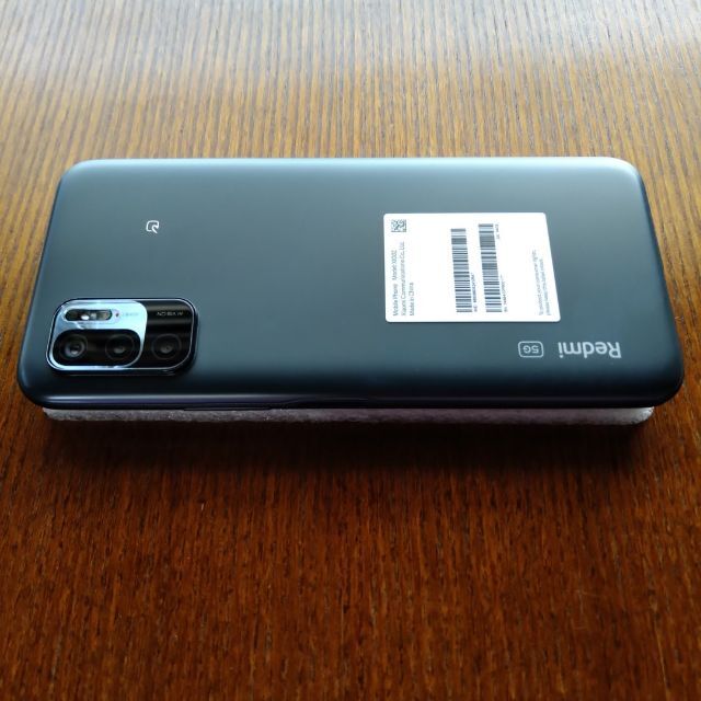 Redmi Note 10 JE グラファイトグレー 黒ケース＋ガラスフィルム付 