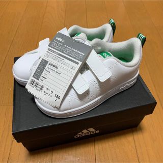 アディダス(adidas)のadidas アディダス スニーカー バルクリーン 15cm グリーン×ホワイト(スニーカー)