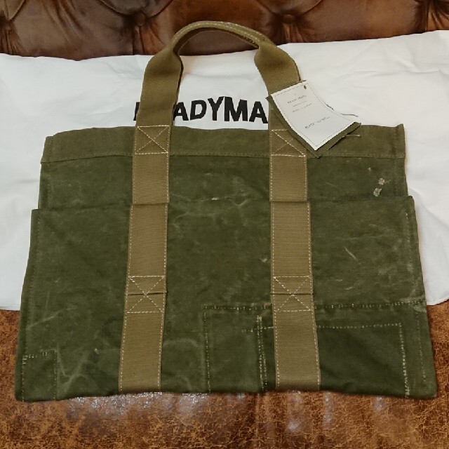 READYMADE(レディメイド)のREADYMADE EASY TOTE LARGE GREEN BAG メンズのバッグ(トートバッグ)の商品写真