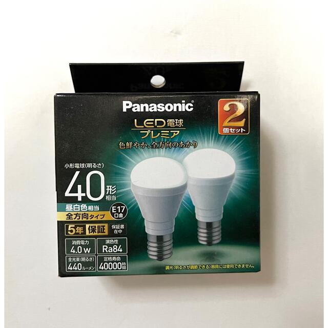 Panasonic(パナソニック)のパナソニック LEDプレミア電球　小形電球40形 インテリア/住まい/日用品のライト/照明/LED(蛍光灯/電球)の商品写真