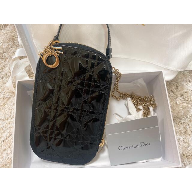 最安値に挑戦】 Dior - DIOR フォンフォルダー ブラック 新品未使用の