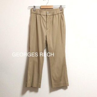 ジョルジュレッシュ(GEORGES RECH)のジョルジュレッシュ　パンツ　ウエストゴム　履きやすい　定番　ベージュ　クロップド(クロップドパンツ)