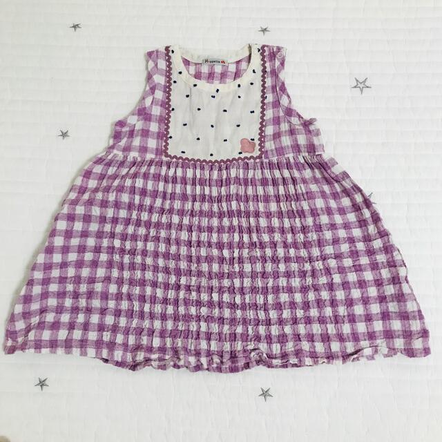 FICELLE(フィセル)のフィセル hoppetta ワンピース 90cm 13kg キッズ/ベビー/マタニティのキッズ服女の子用(90cm~)(ワンピース)の商品写真