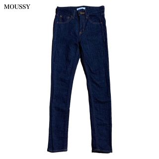 マウジー(moussy)のマウジー ベーシック スキニー ストレッチ デニムパンツ W23 濃紺(デニム/ジーンズ)