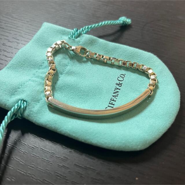 Tiffany ベネチアンリンクIDブレスレット7cmプレート57cm