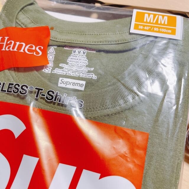 Supreme(シュプリーム)のSupreme Hanes Tagless Tees M メンズのトップス(Tシャツ/カットソー(半袖/袖なし))の商品写真