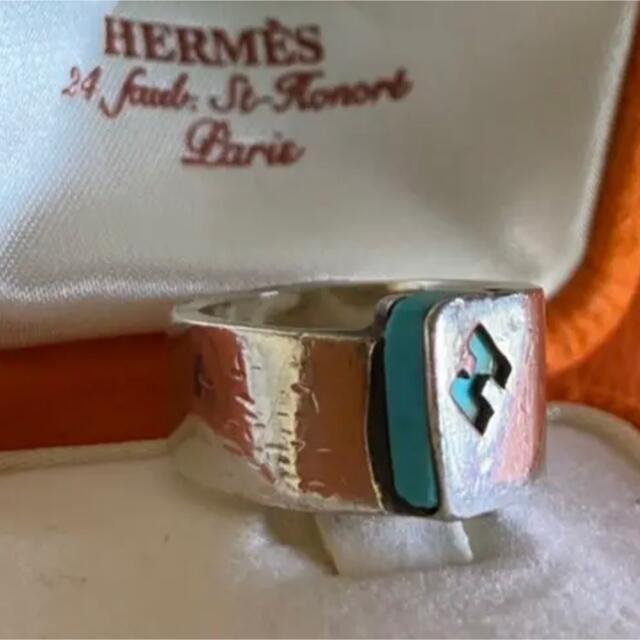 Hermes(エルメス)のHERMES キャンディリング　ターコイズ　15号 レディースのアクセサリー(リング(指輪))の商品写真