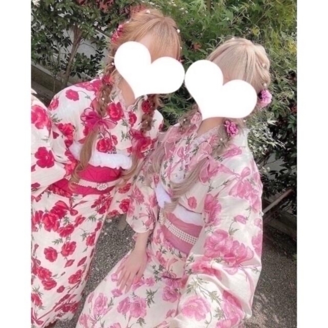 Maison de FLEUR - 即納*赤浴衣3点Maison de FLEURゆかた夏祭り Maison de FLEUR - 即納*赤浴衣3点Maison de FLEURゆかた夏祭り