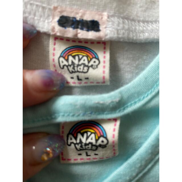 ANAP Kids(アナップキッズ)のTシャツとノースリーブセット キッズ/ベビー/マタニティのキッズ服女の子用(90cm~)(Tシャツ/カットソー)の商品写真