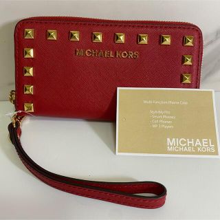 マイケルコース(Michael Kors)のMICHEAL KORS マイケルコース ゴールドスタッズ長財布(財布)