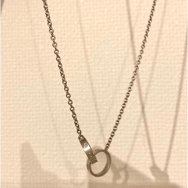 Cartier(カルティエ)のカルティエ　ラブネックレス　ベビーラブWGネックレス レディースのアクセサリー(ネックレス)の商品写真