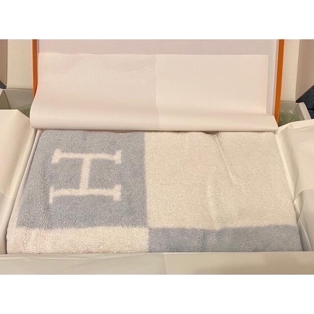 Hermes - 新品☆HERMES エルメス アヴァロン ブルー ベビーバスタオル