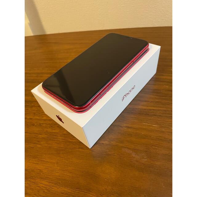 iPhone(アイフォーン)のiPhone XR 64GB  RED SIMフリー スマホ/家電/カメラのスマートフォン/携帯電話(スマートフォン本体)の商品写真