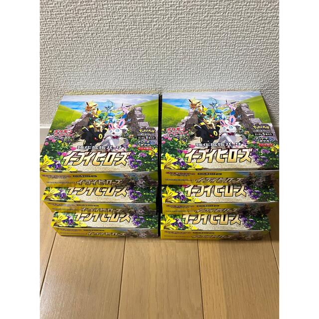 見事な創造力 ポケモン 6ボックス シュリンク無し イーブイヒーローズ