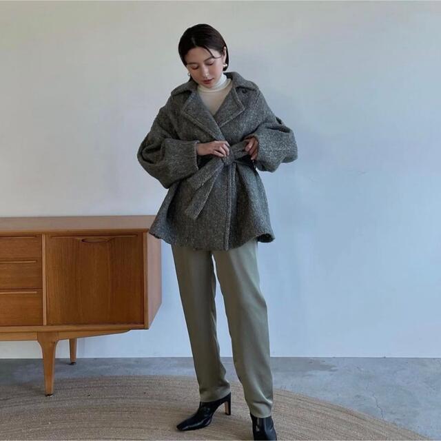 CLANE - 期間限定値下げ CLANE MIX LOOP TWEED BOX COAT モスの通販 by ...