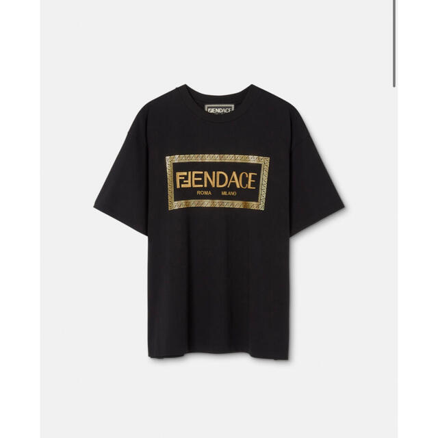 フェンダーチェ FENDACE  22SS  FS7900 AJKL ロゴ刺繍プリントTシャツ メンズ XS