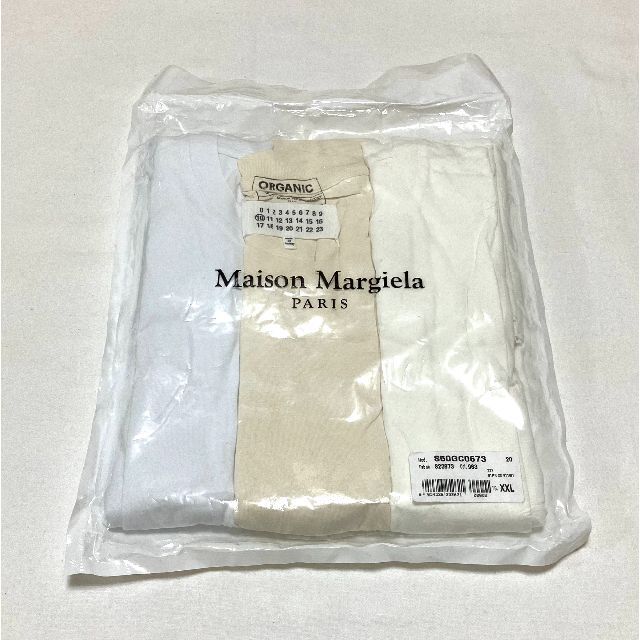 トップス新品 白入り XXL 22SS マルジェラ パックT Tシャツ 2826