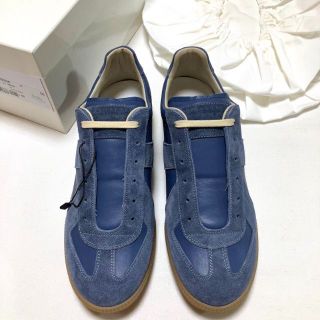 マルタンマルジェラ(Maison Martin Margiela)の新品 42 マルジェラ 22ss ジャーマントレーナー ブルー系 3182(スニーカー)