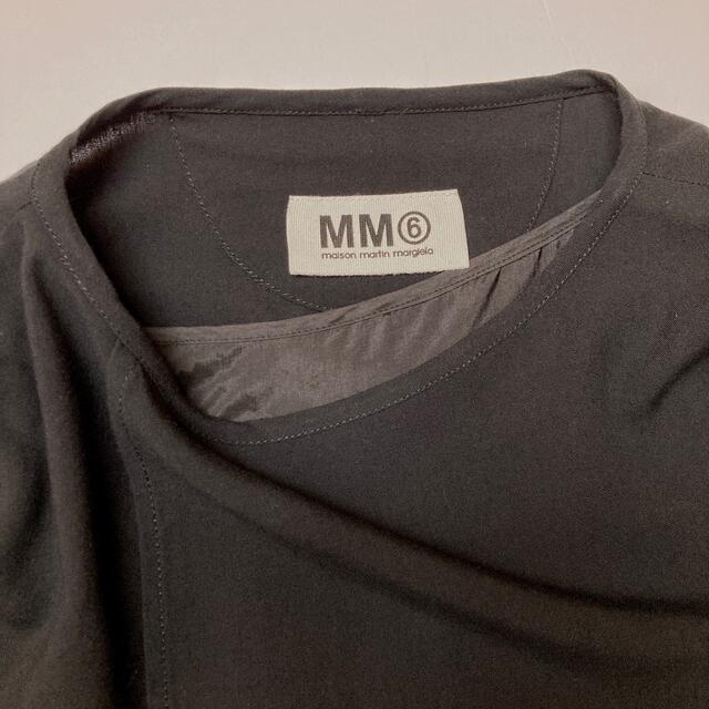 MM6(エムエムシックス)のMM6 Maison Margiela 半袖ドレープワンピース レディースのワンピース(ひざ丈ワンピース)の商品写真