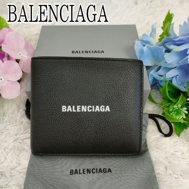 Balenciaga - 極美品✨バレンシアガ 二つ折り財布 SQUARE FOLDED